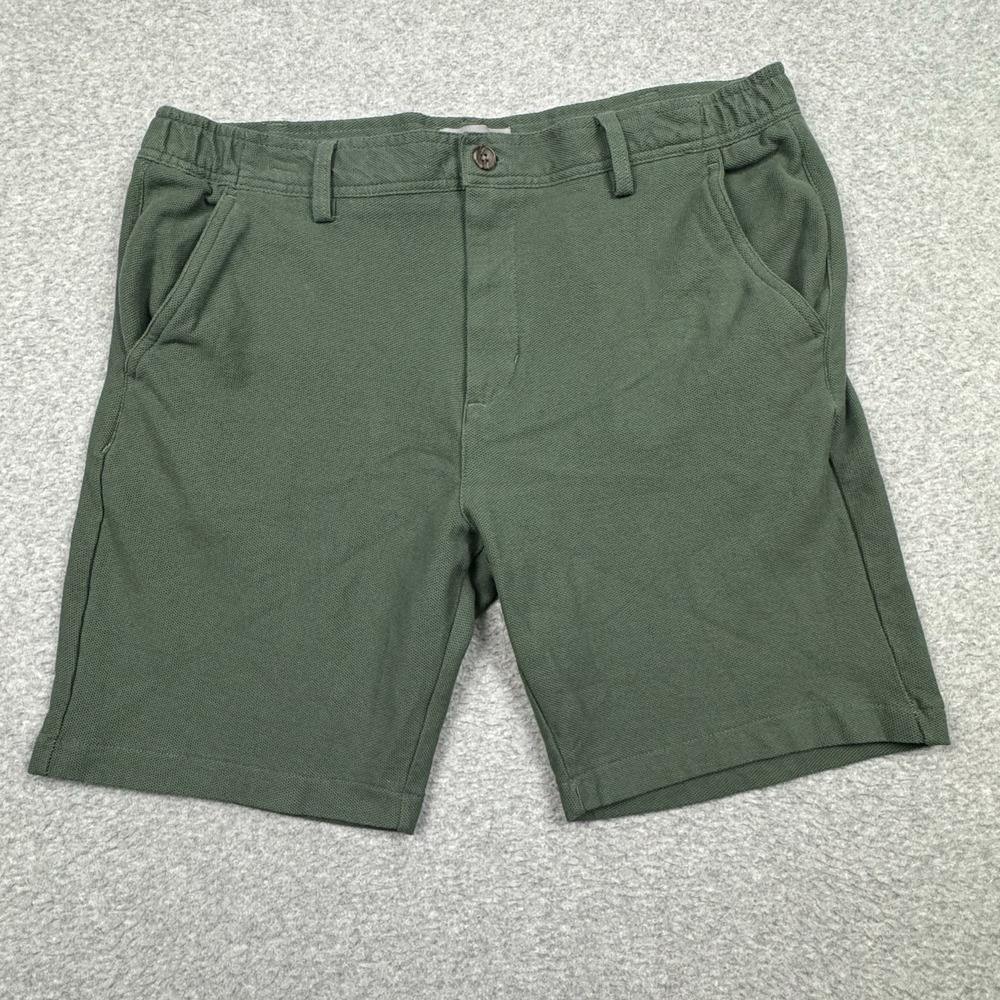 Hickey Freeman Textured Casual Shorts Men's 36x8 Cotton Golf Stretch Preppy EUC